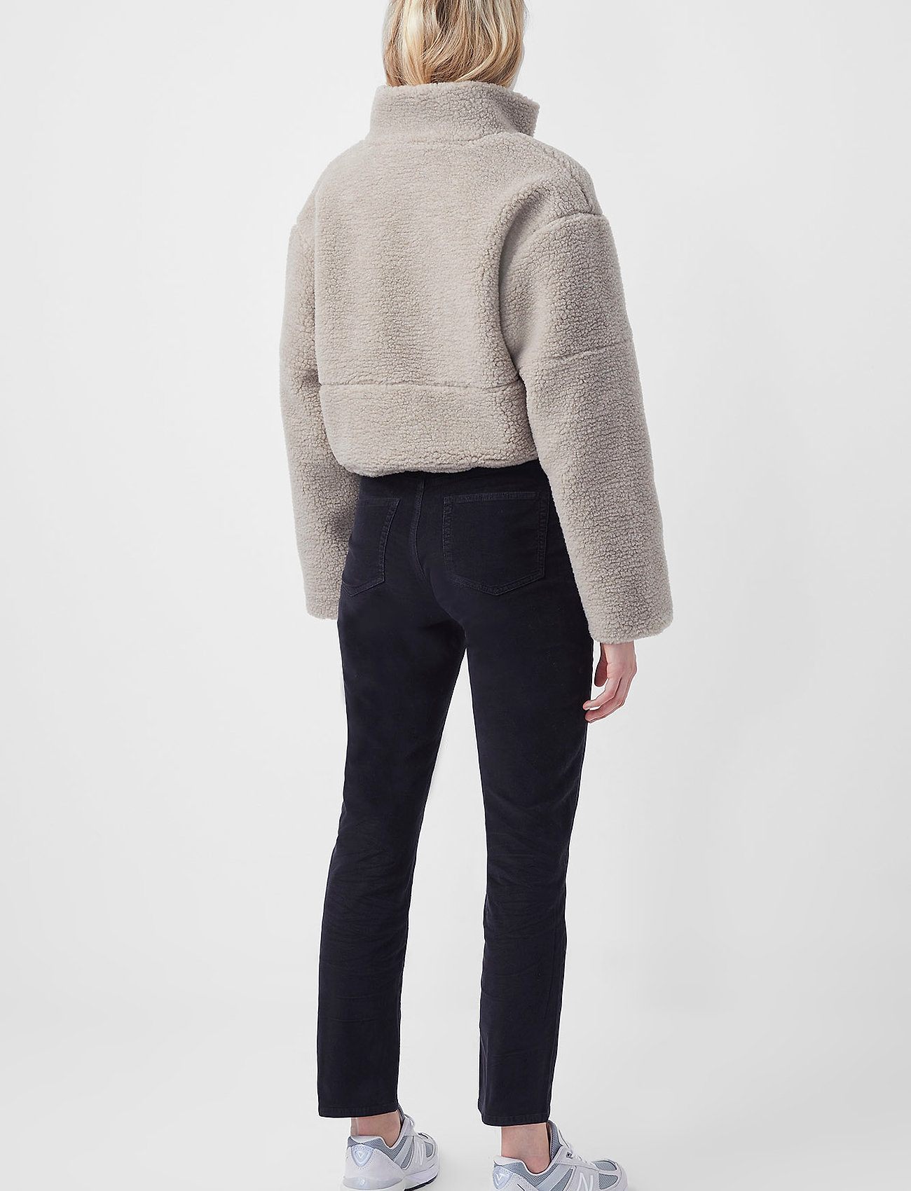 French Connection - ANAHI FAUX FUR L/S HIGH NK JKT - soft truffle - 3