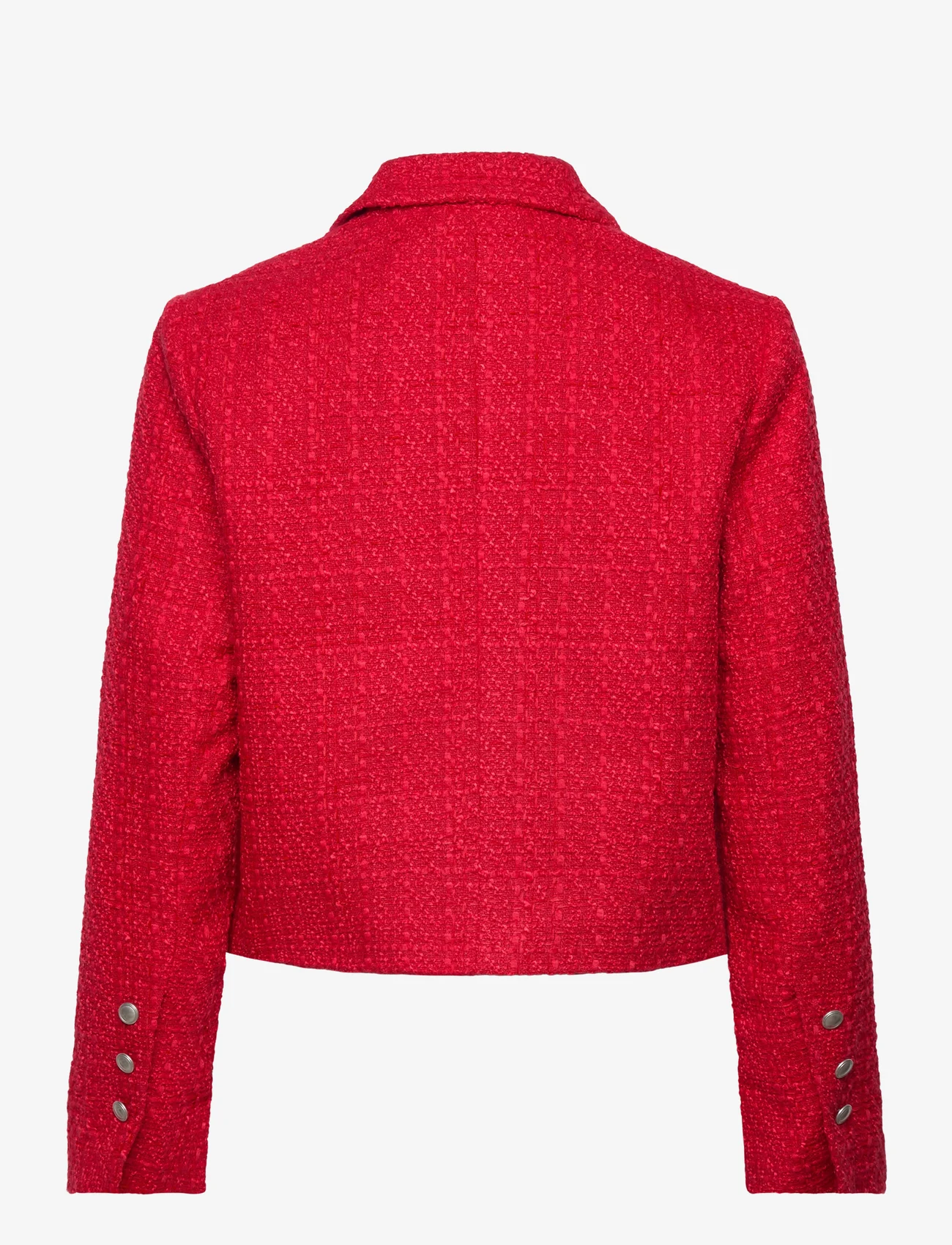 French Connection - AZZURRA TWEED CROPPED BLAZER - ballīšu apģērbs par outlet cenām - royal scarlet - 1
