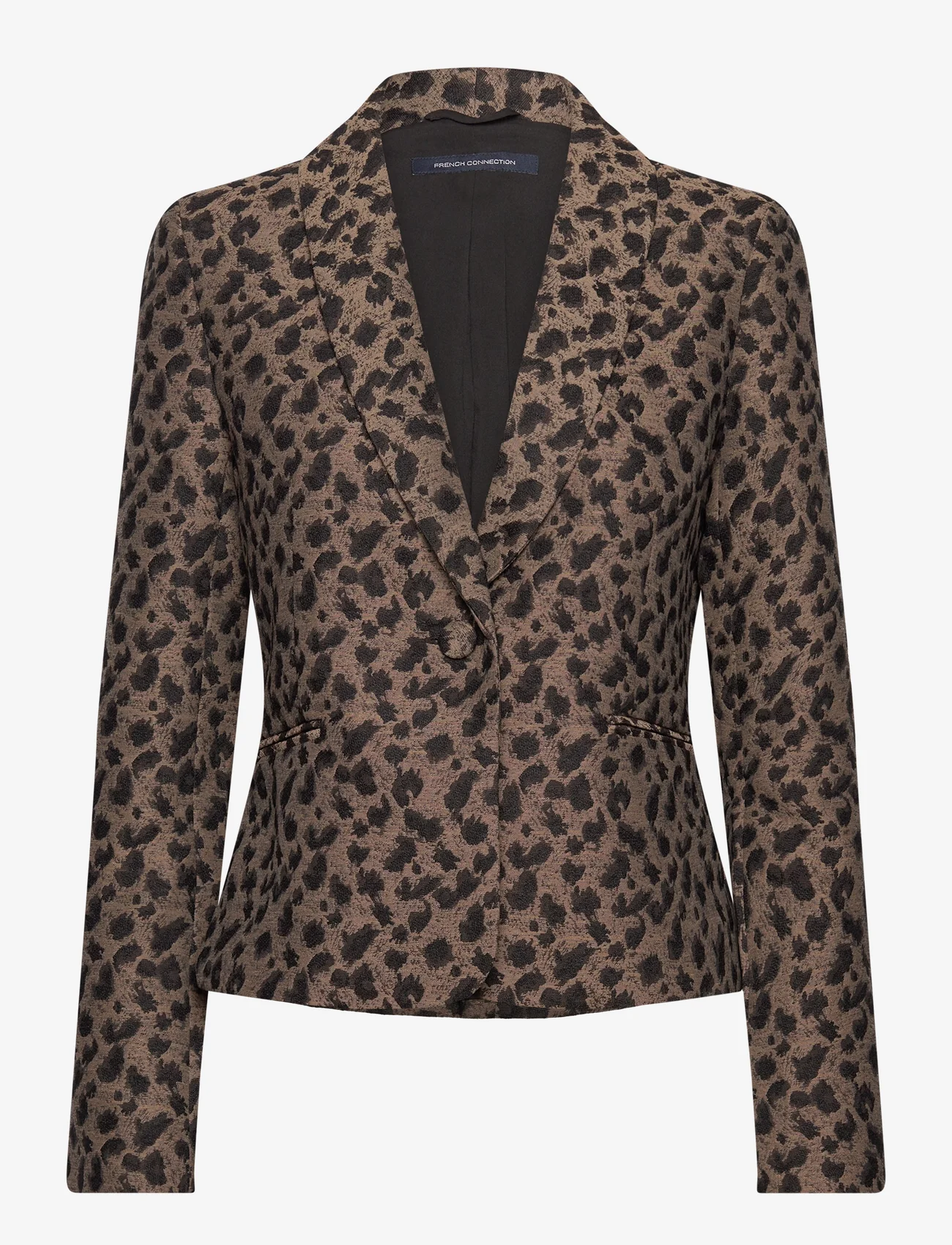 French Connection - ESTELLA JACQUARD BLAZER - party wear at outlet prices - blackout - 0