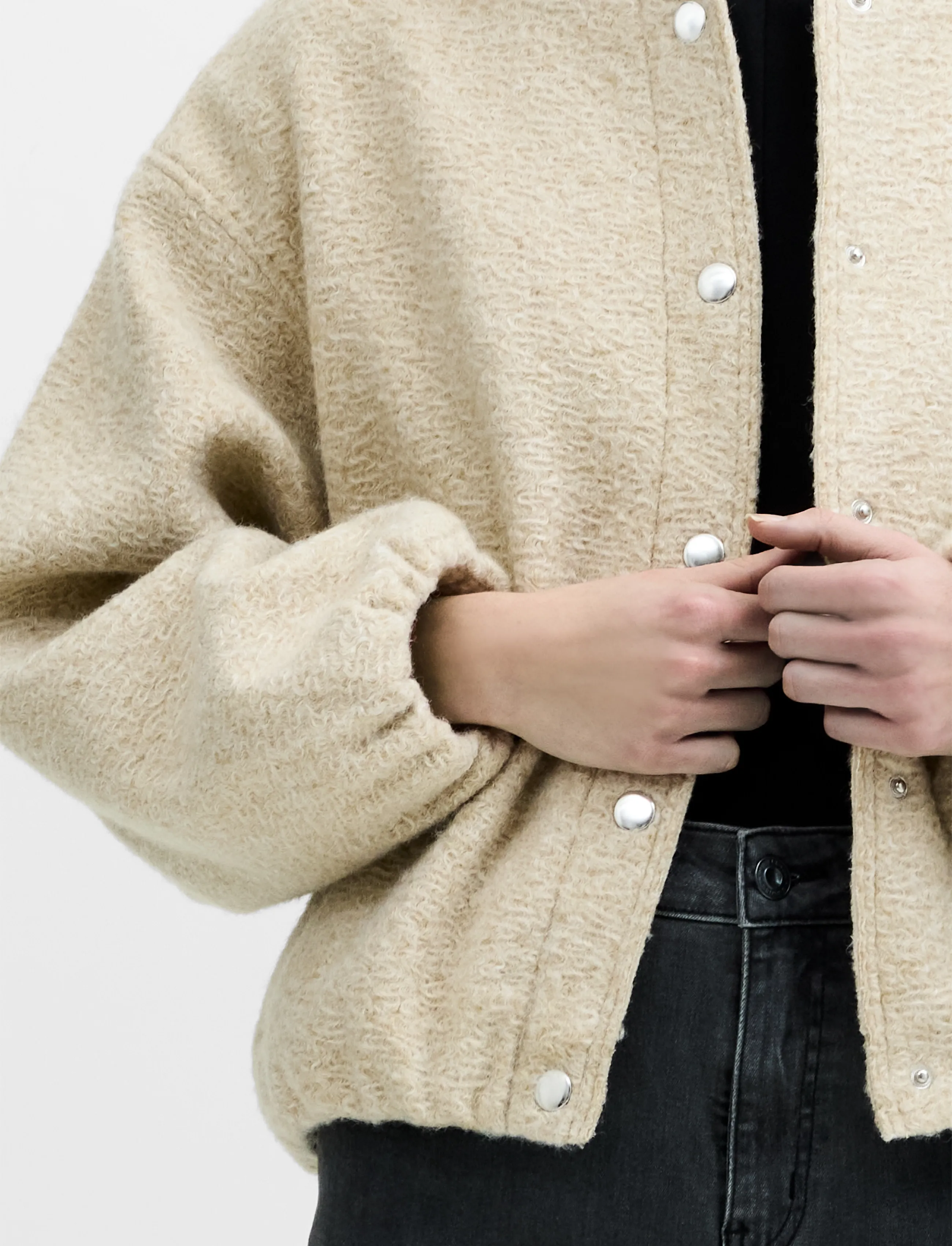 French Connection - NELLIE BOMBER JACKET - bomber jackets - oatmeal neutral - 3