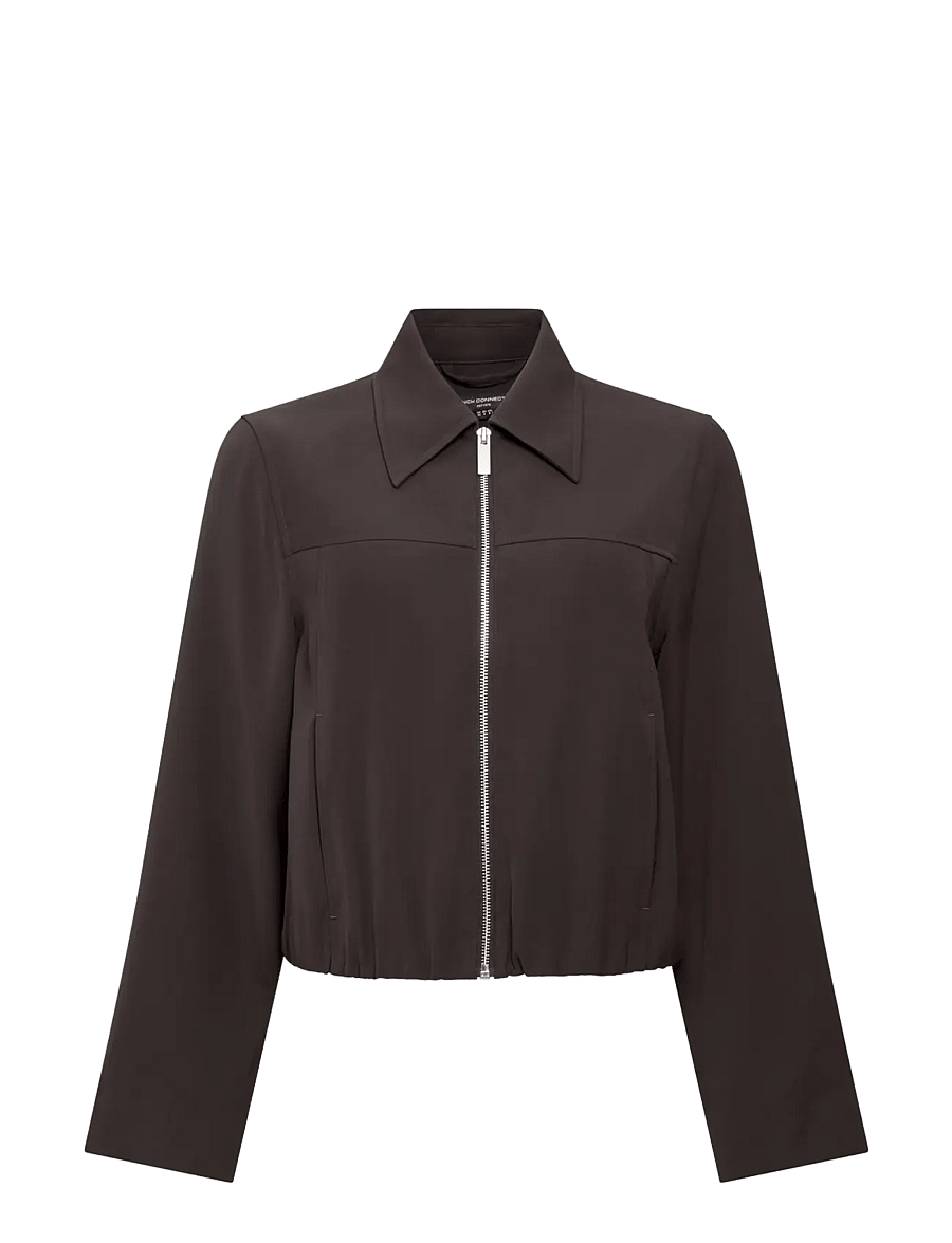 French Connection - VINNIE SUITING BLOUSSON JACKET - moch brwn/porc crm - 1