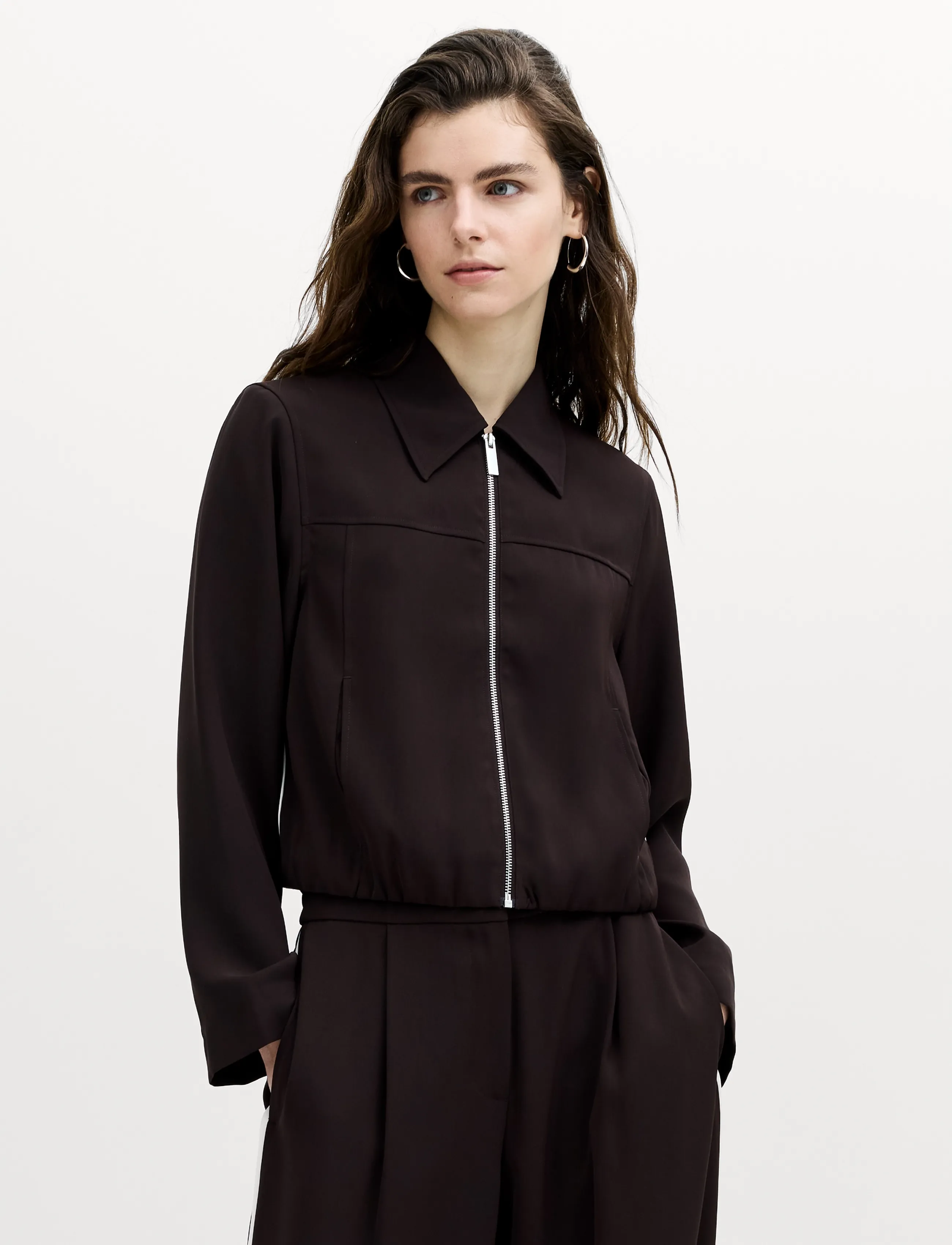 French Connection VINNIE SUITING BLOUSSON JACKET - Joped ja mantlid - MOCH BRWN/PORC CRM / brown