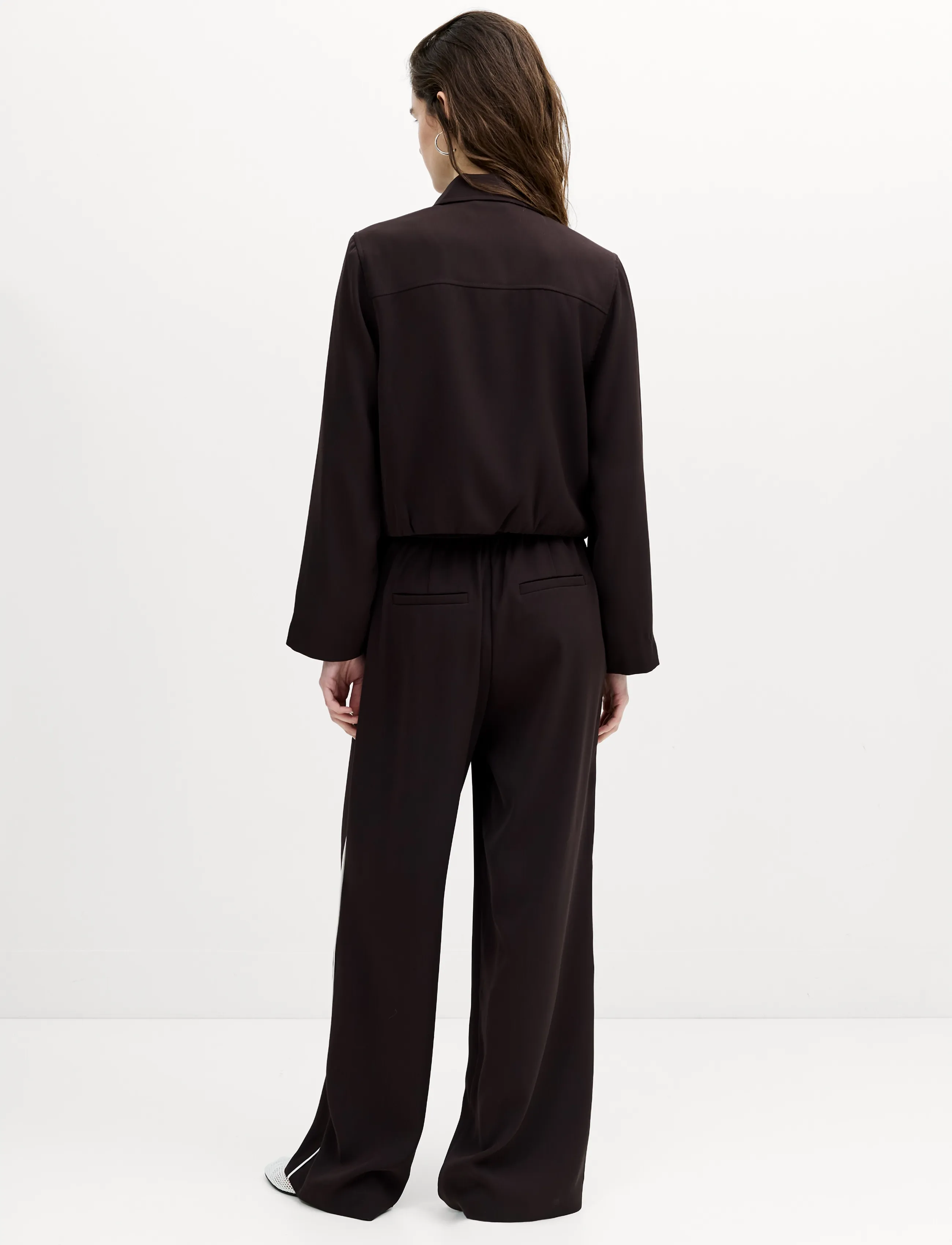 French Connection - VINNIE SUITING BLOUSSON JACKET - moch brwn/porc crm - 3