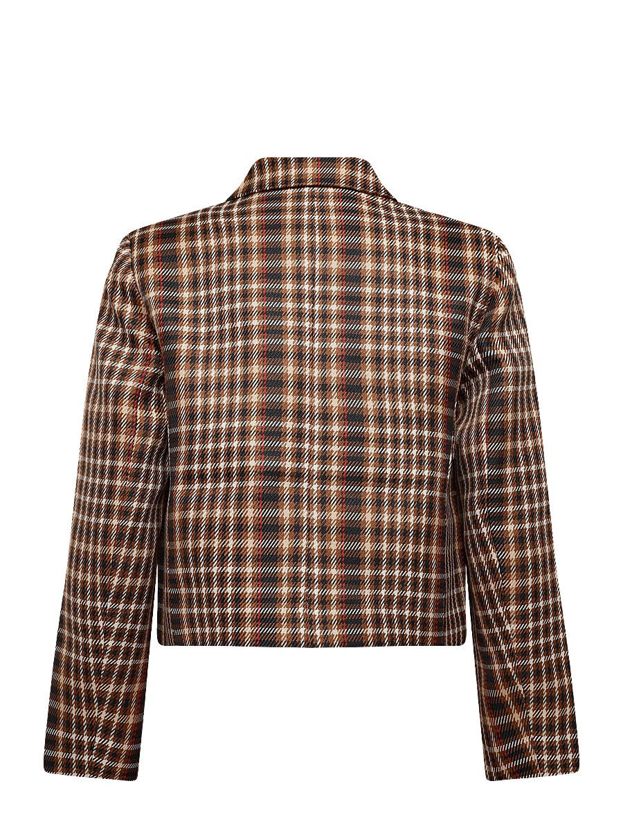 French Connection - TASHA CHECKS BLAZER - korte blazere - tan brown - 2