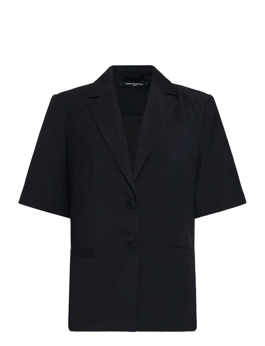 French Connection - VINNIE SUITING SHORT SLEEVE BLAZER - einreihige blazer - black - 1