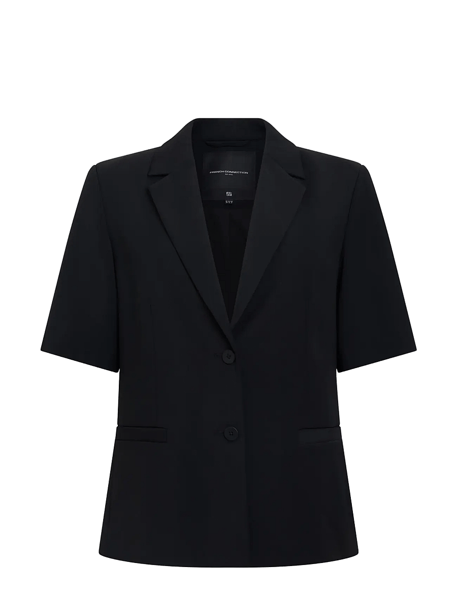 French Connection - VINNIE SUITING SHORT SLEEVE BLAZER - einreihige blazer - black - 1