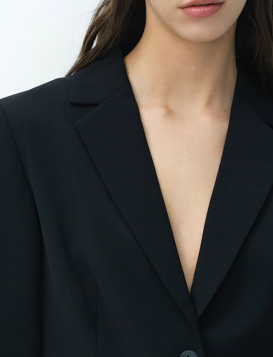 French Connection - VINNIE SUITING SHORT SLEEVE BLAZER - einreihige blazer - black - 2
