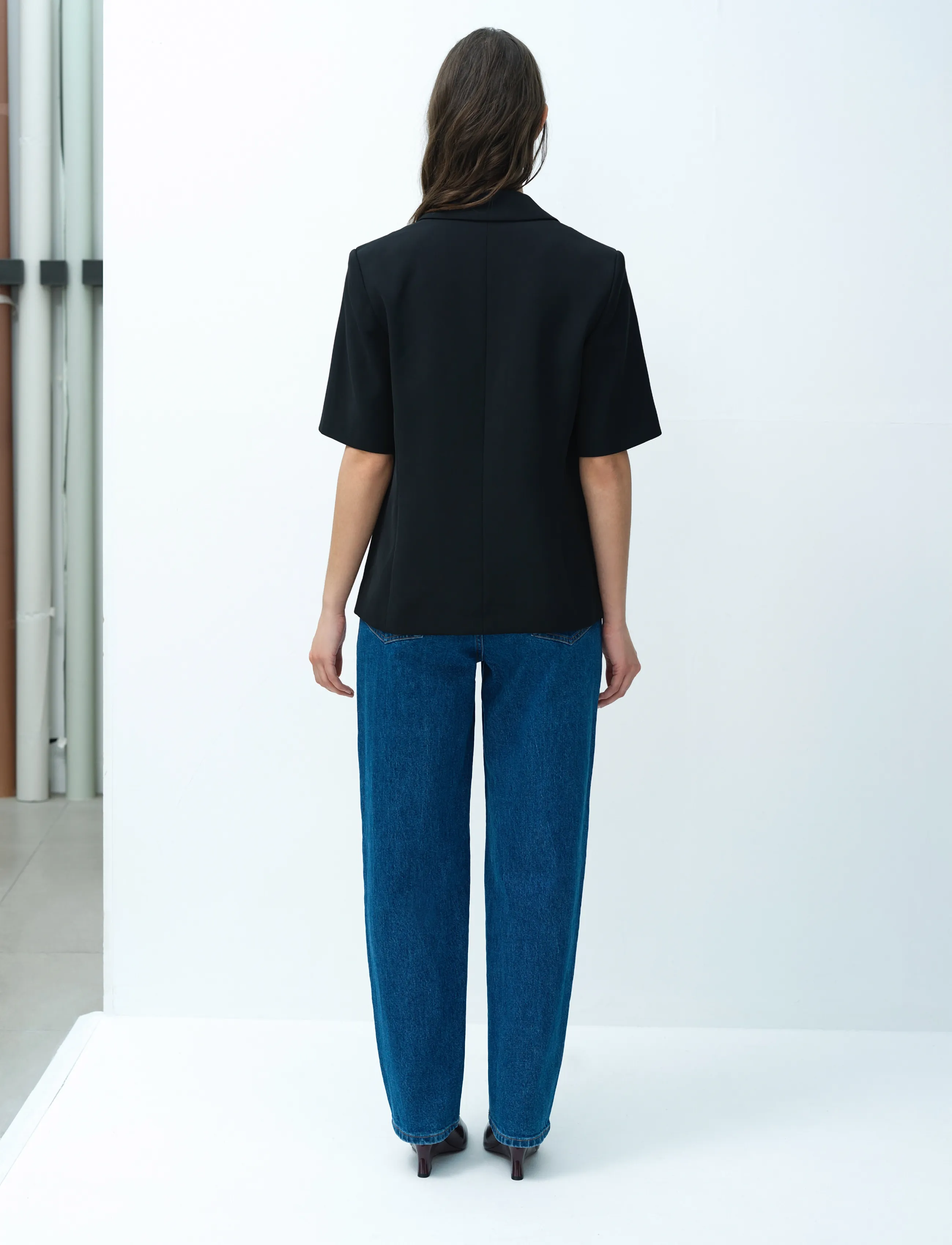 French Connection - VINNIE SUITING SHORT SLEEVE BLAZER - einreihige blazer - black - 3