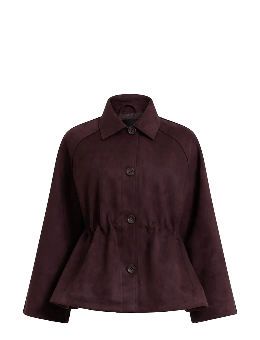 French Connection - LANEY SUEDETTE BLOUSON SHORT COAT - leichte jacken - mocha brown - 1