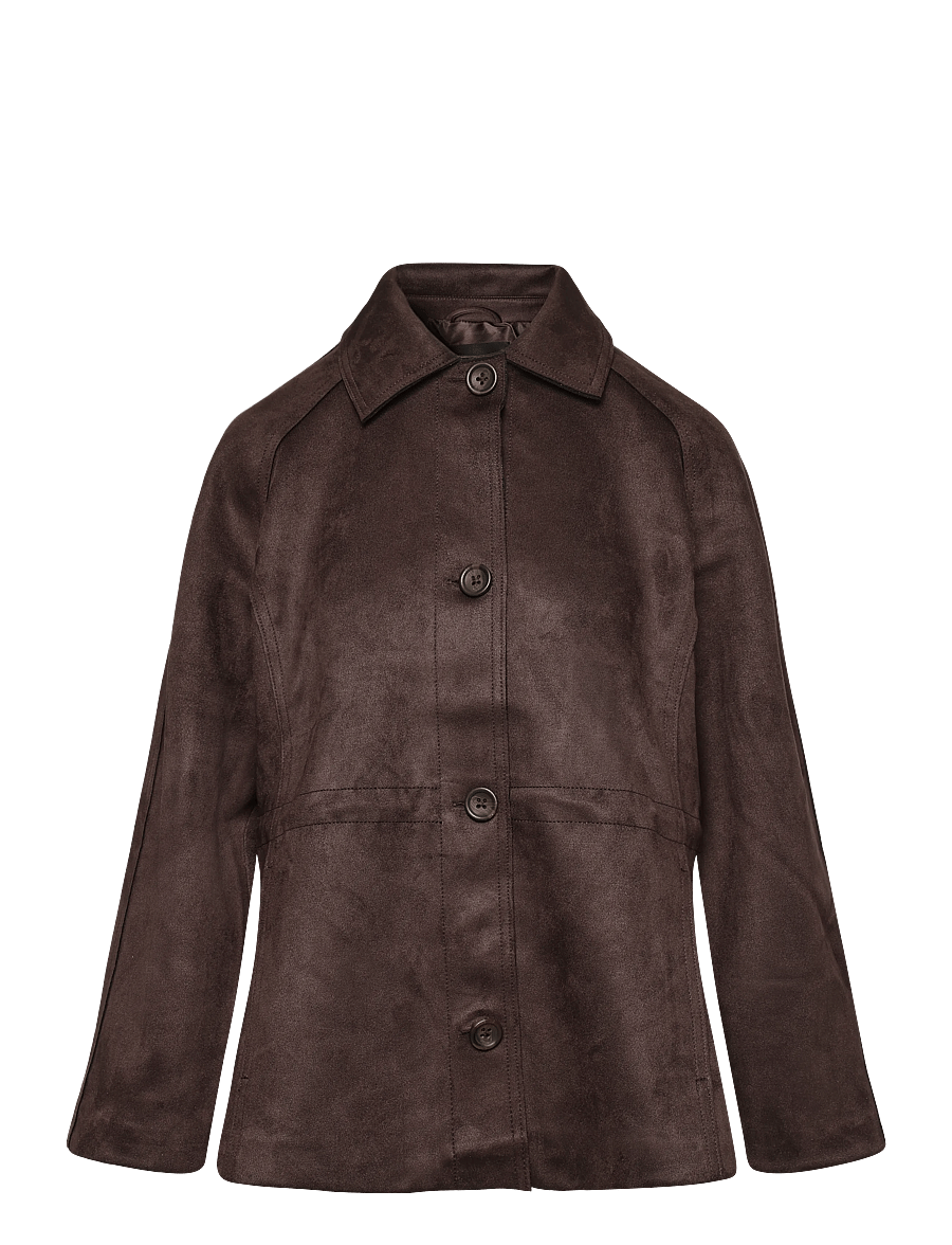 French Connection - LANEY SUEDETTE BLOUSON SHORT COAT - lette jakker - mocha brown - 1