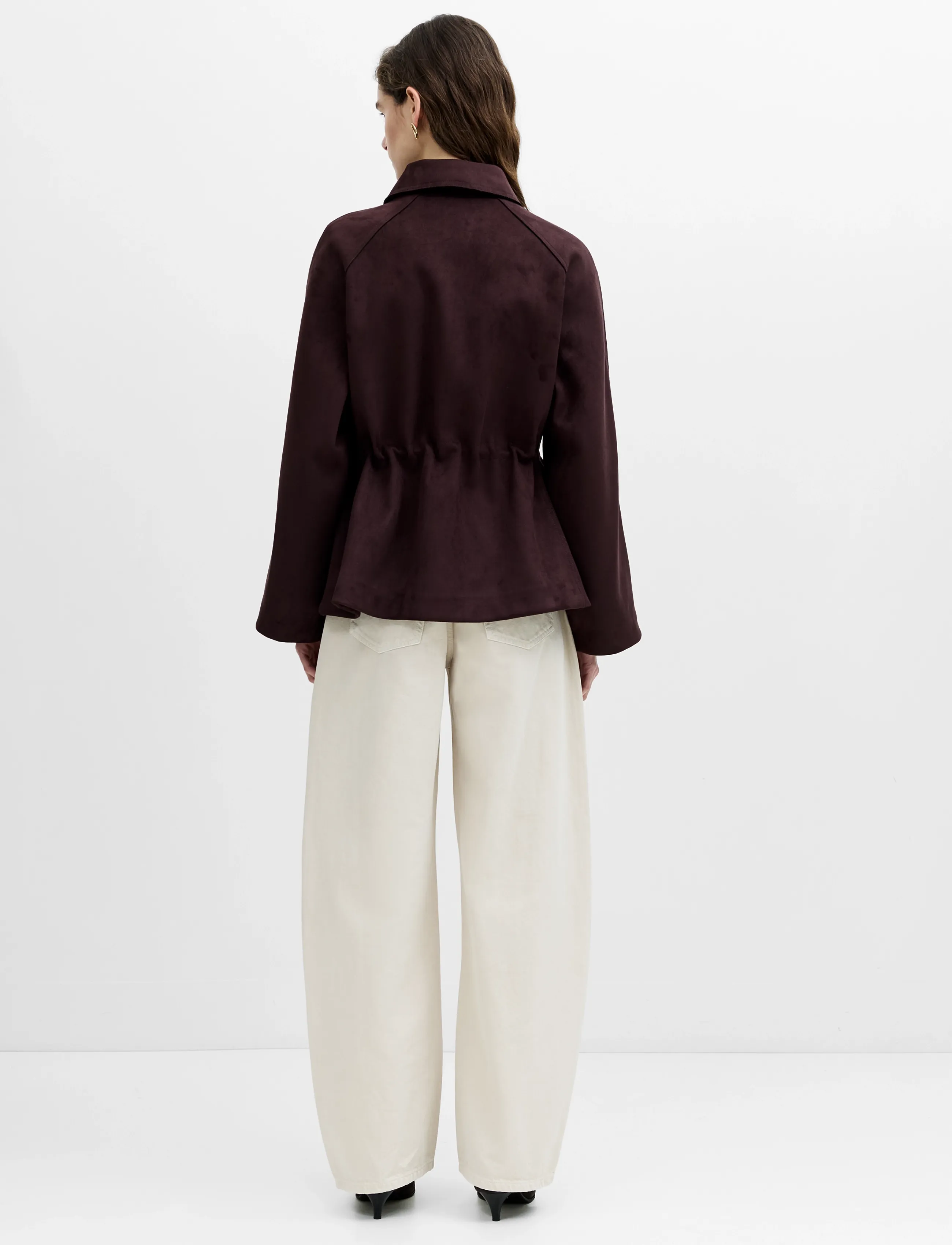 French Connection - LANEY SUEDETTE BLOUSON SHORT COAT - leichte jacken - mocha brown - 4