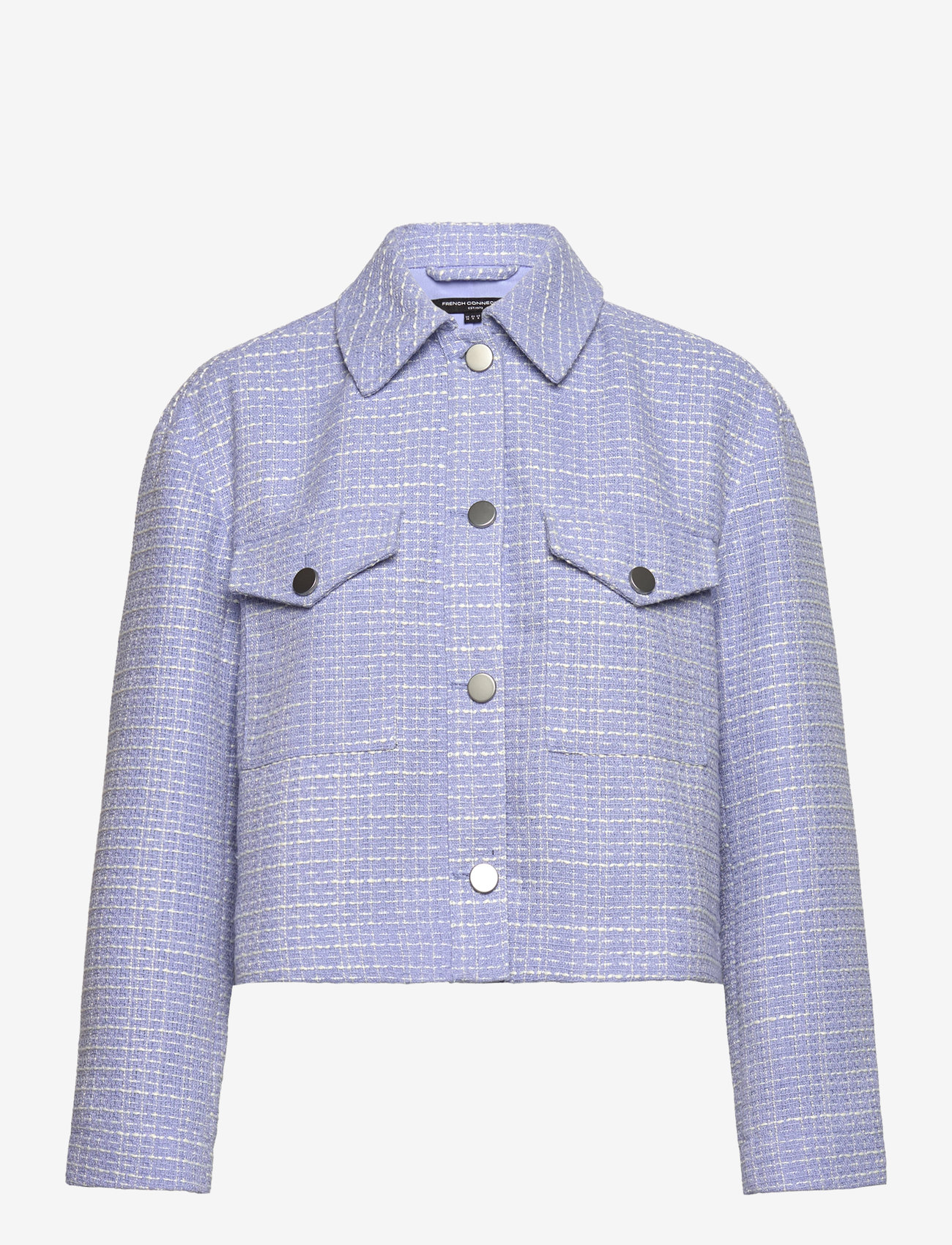 French Connection - EFFIE BOUCLE JACKET - bluebell/classic cre - 1