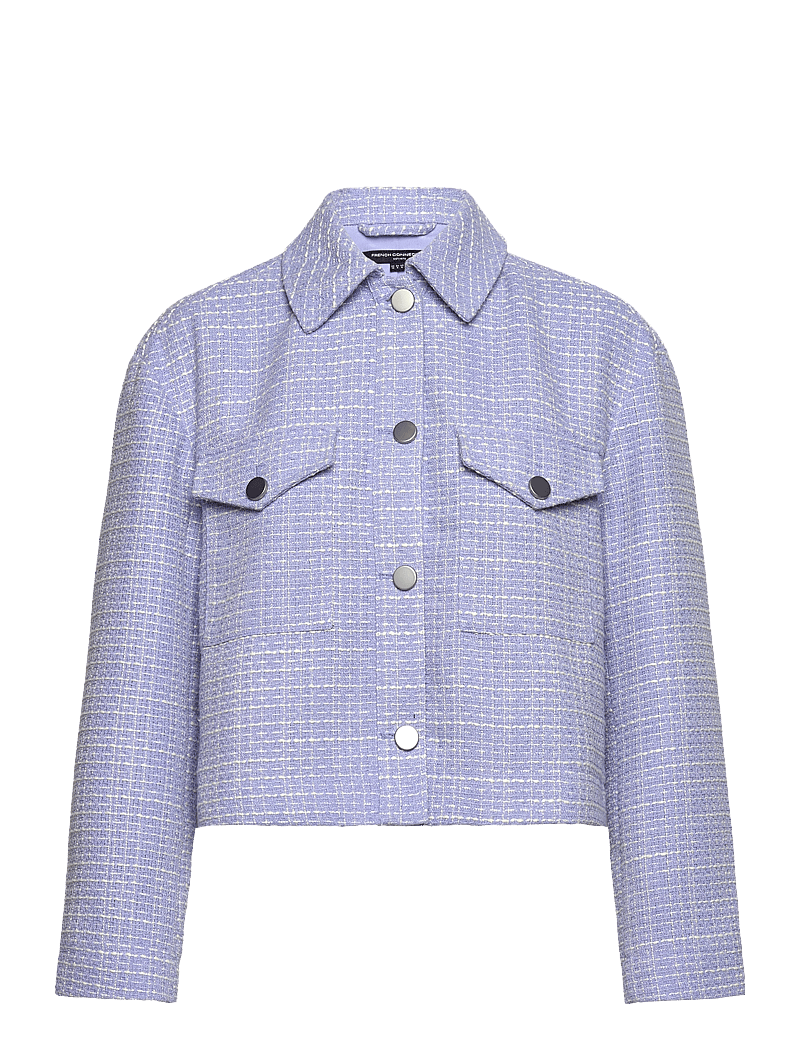 French Connection - EFFIE BOUCLE JACKET - bluebell/classic cre - 1