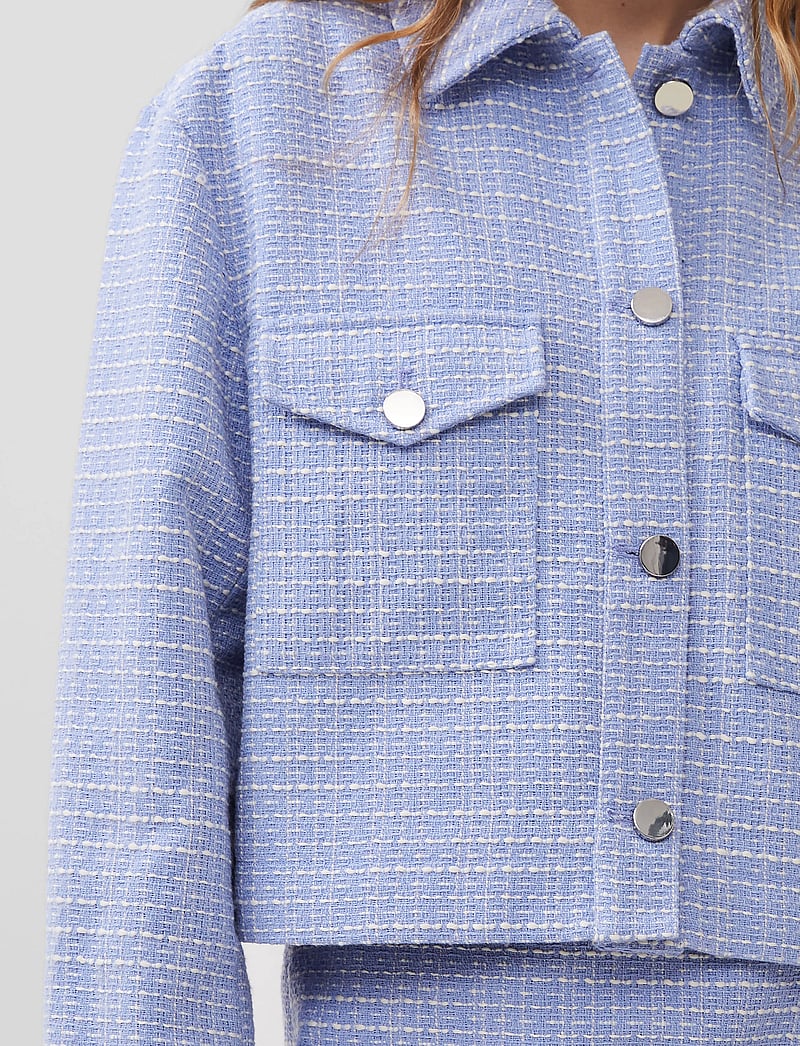 French Connection - EFFIE BOUCLE JACKET - bluebell/classic cre - 3