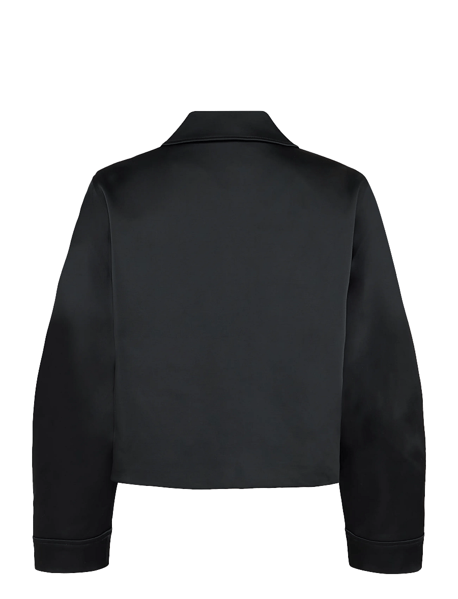 French Connection - CELIA EMBELLISHED SATIN JACKET - tunna jackor - black - 2
