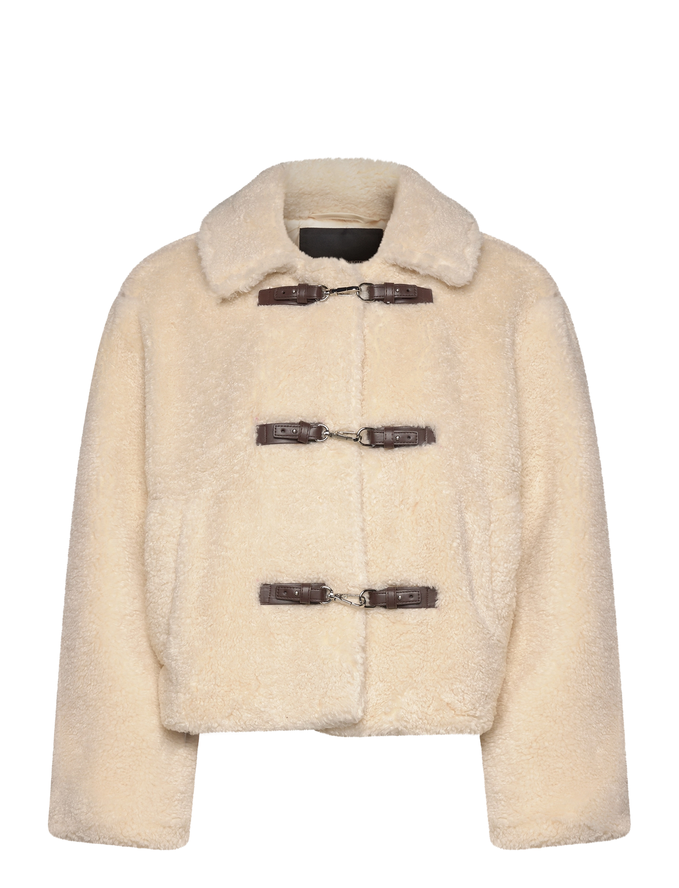 French Connection ALEX FAUX FUR JACKET - Kläder - CLASSIC CREAM / cream