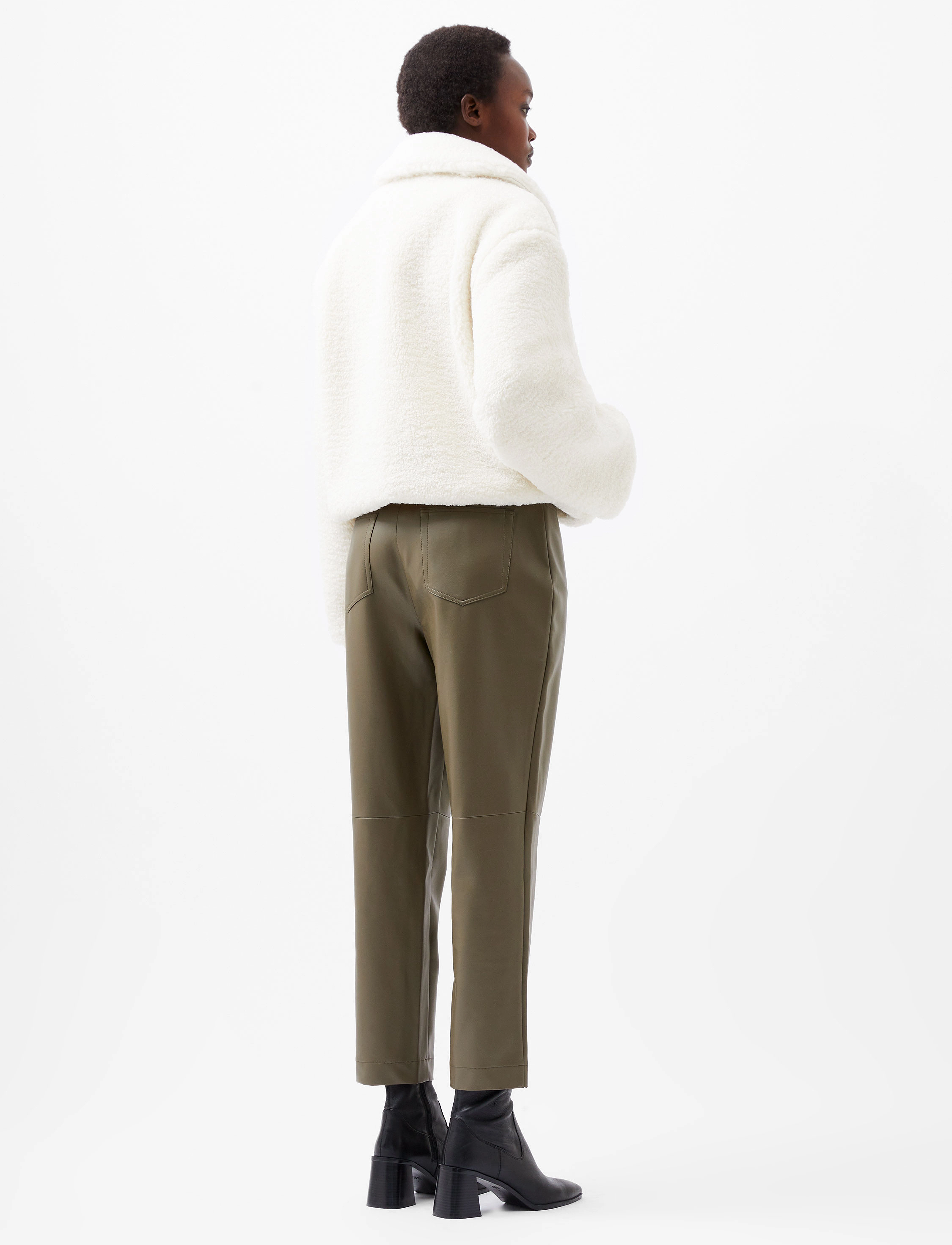French Connection - ALEX FAUX FUR JACKET - overtøj - classic cream - 4
