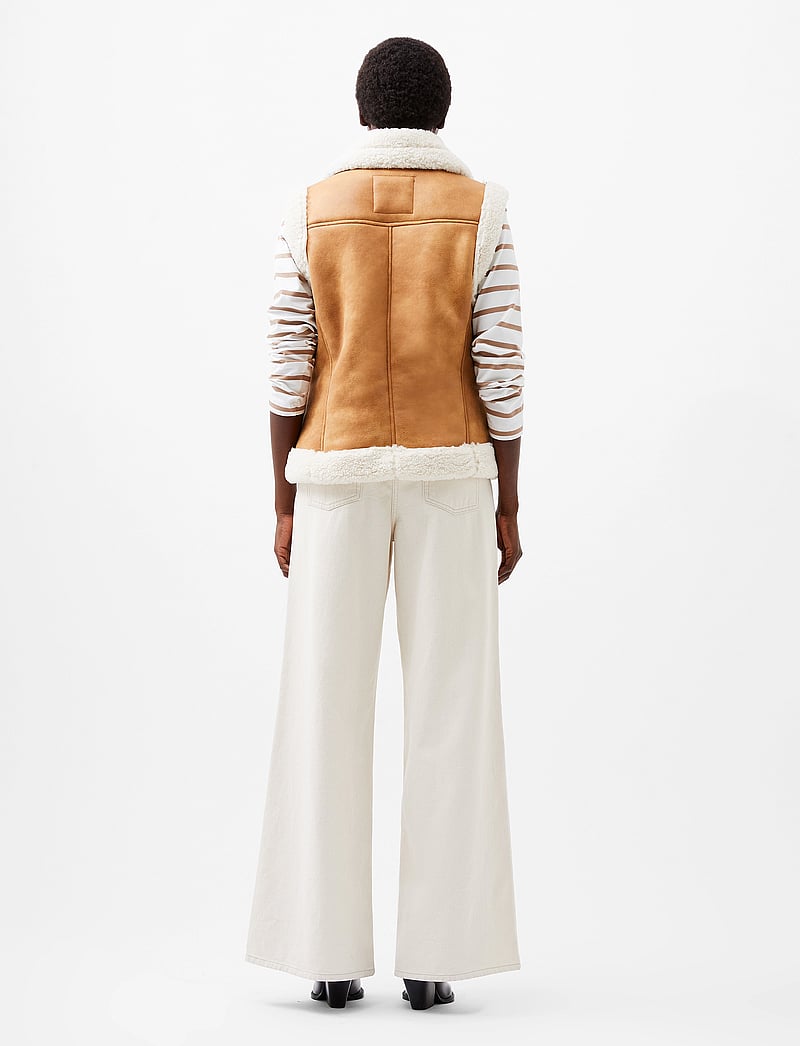 French Connection - CAMRY SUEDETTE GILLET - teddy-westen - tan - 5