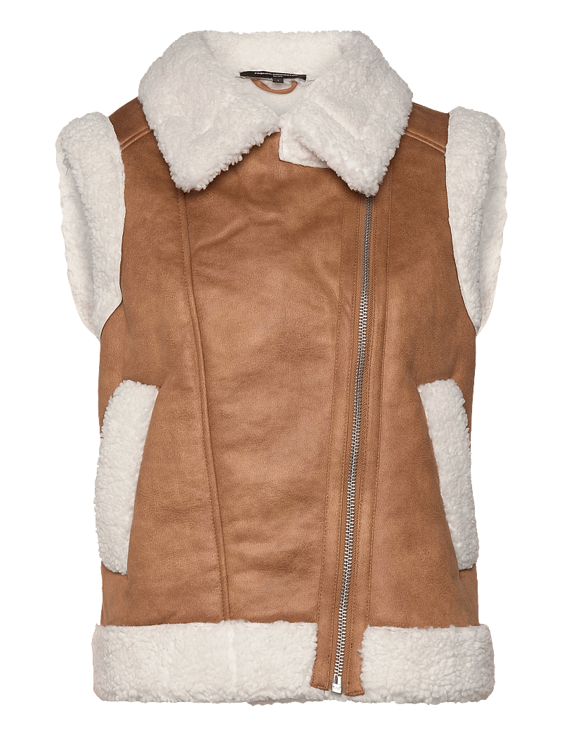 French Connection - CAMRY SUEDETTE GILLET - teddy-westen - tan - 3