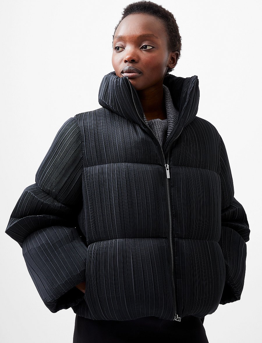 French Connection - DINARA CRINKLE PUFFER - vinterjakker - blackout - 4