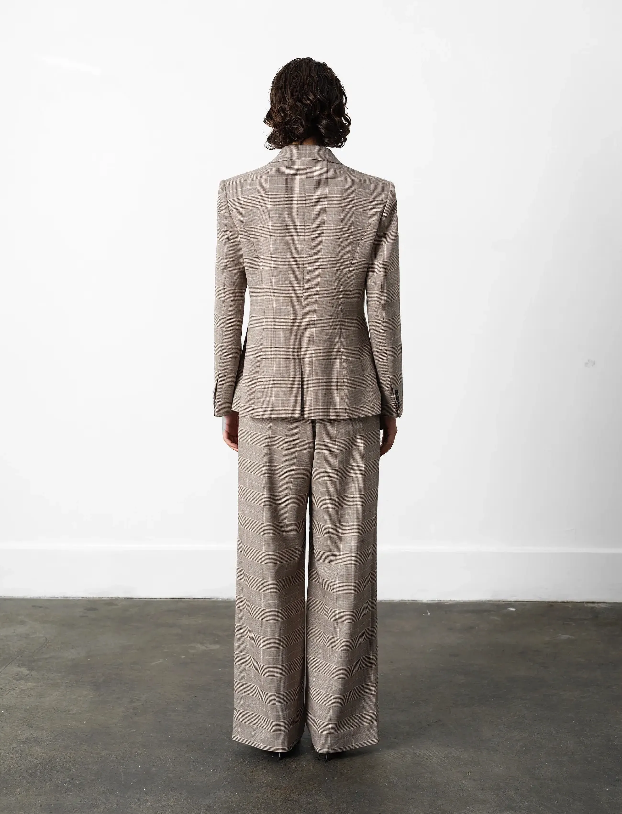 French Connection - CHESTER CHECK CINCHED BLAZER - peoriided outlet-hindadega - brown multi - 4