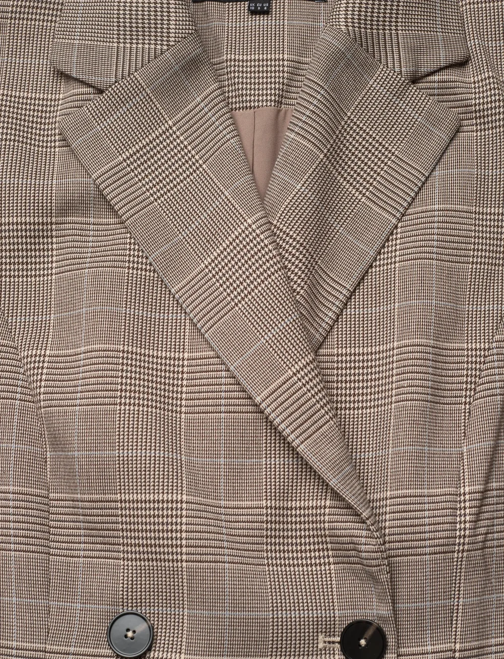 French Connection - CHESTER CHECK CINCHED BLAZER - dobbeltradede blazere - brown multi - 5