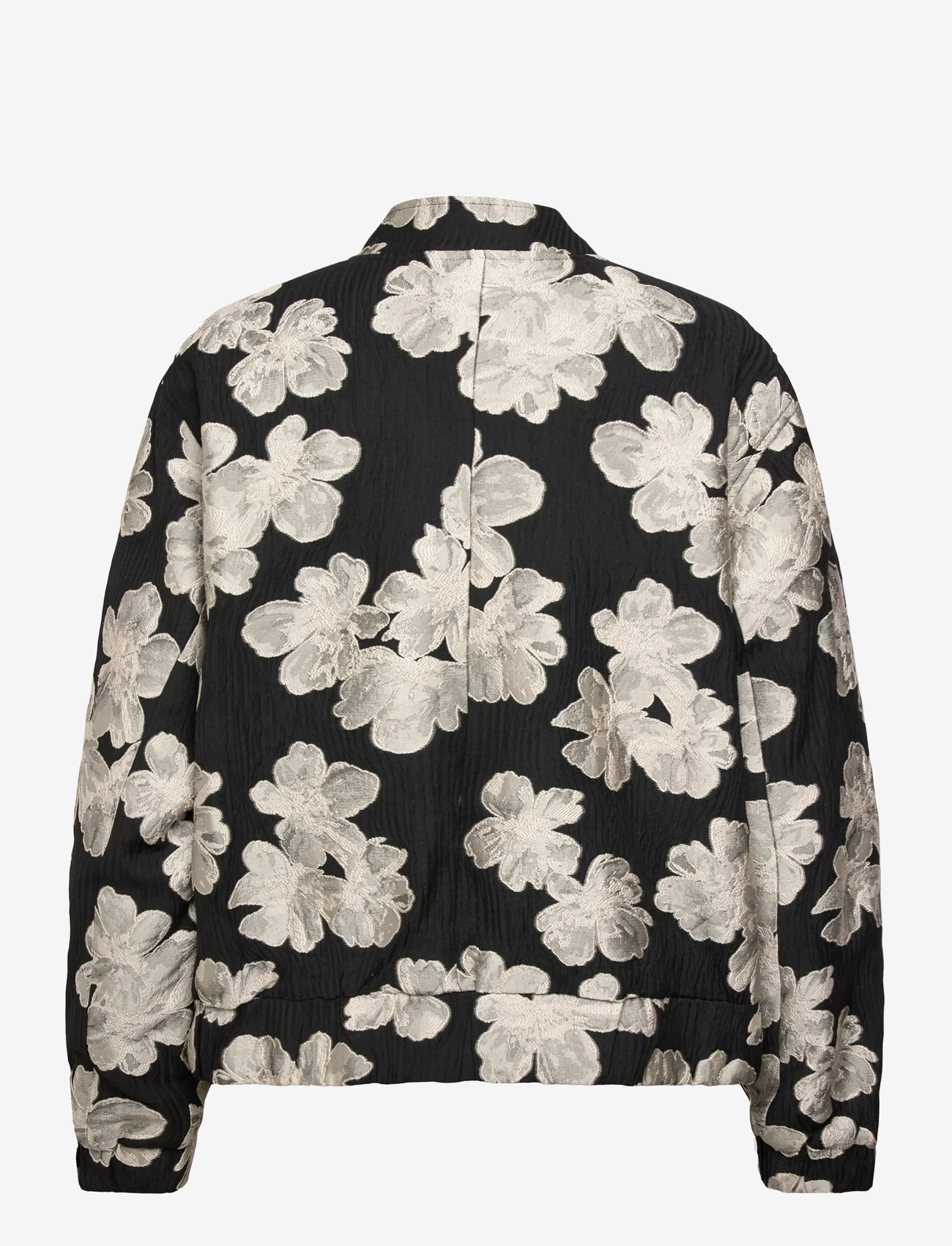 French Connection - LORA POLY JACQUARD BOMBER - frühlingsjacken - porcelain cream/blac - 2
