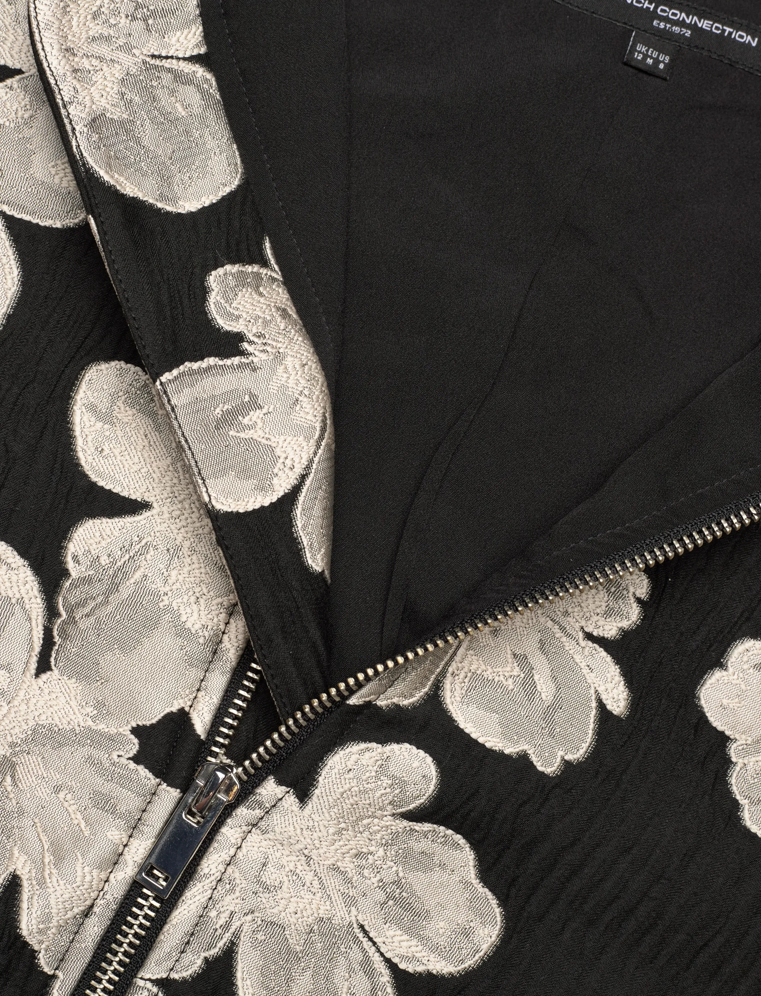 French Connection - LORA POLY JACQUARD BOMBER - bomberjakker - porcelain cream/blac - 5