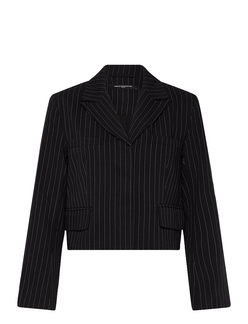 French Connection - MORGAN TAILORED CROPPED BLAZER - korte blazere - black winter white - 1