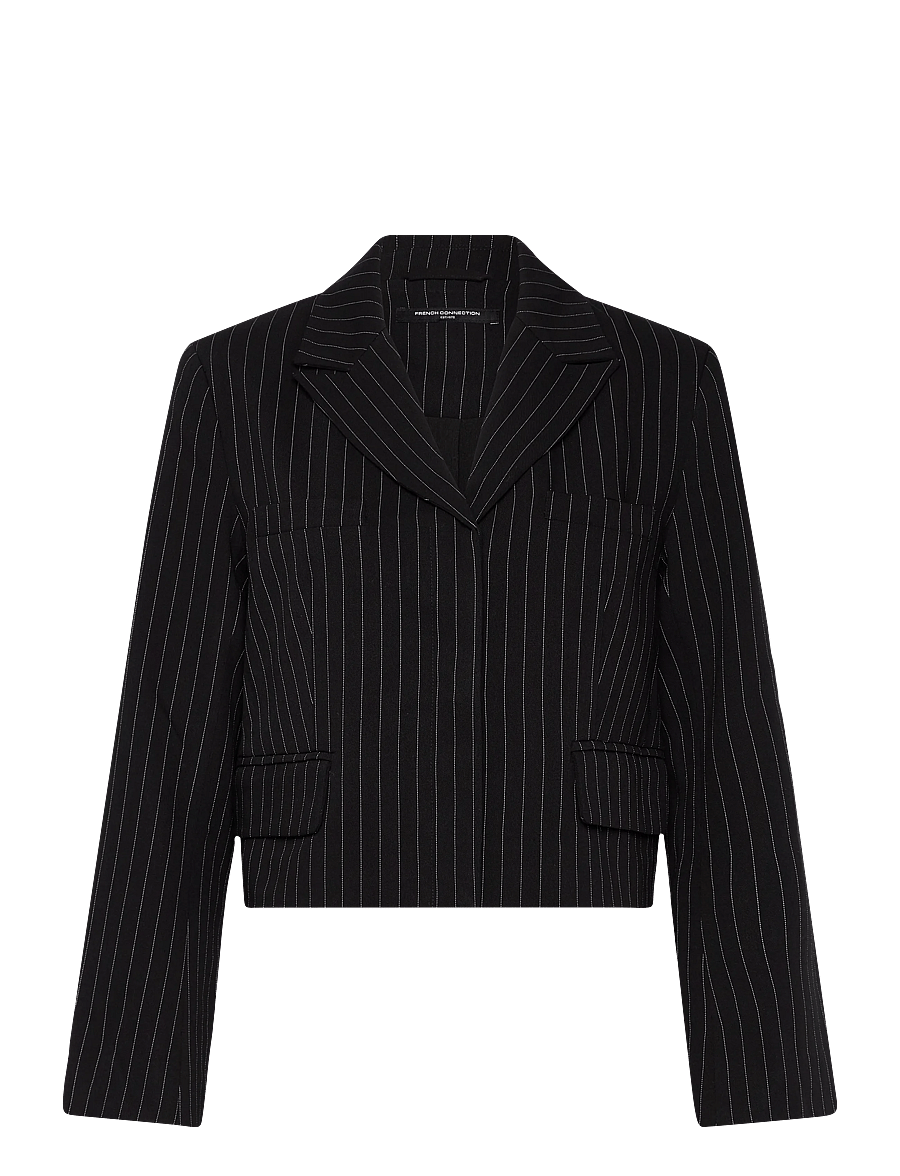 French Connection - MORGAN TAILORED CROPPED BLAZER - cropped-blazer - black winter white - 1