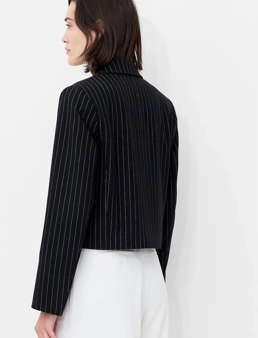 French Connection - MORGAN TAILORED CROPPED BLAZER - cropped-blazer - black winter white - 3