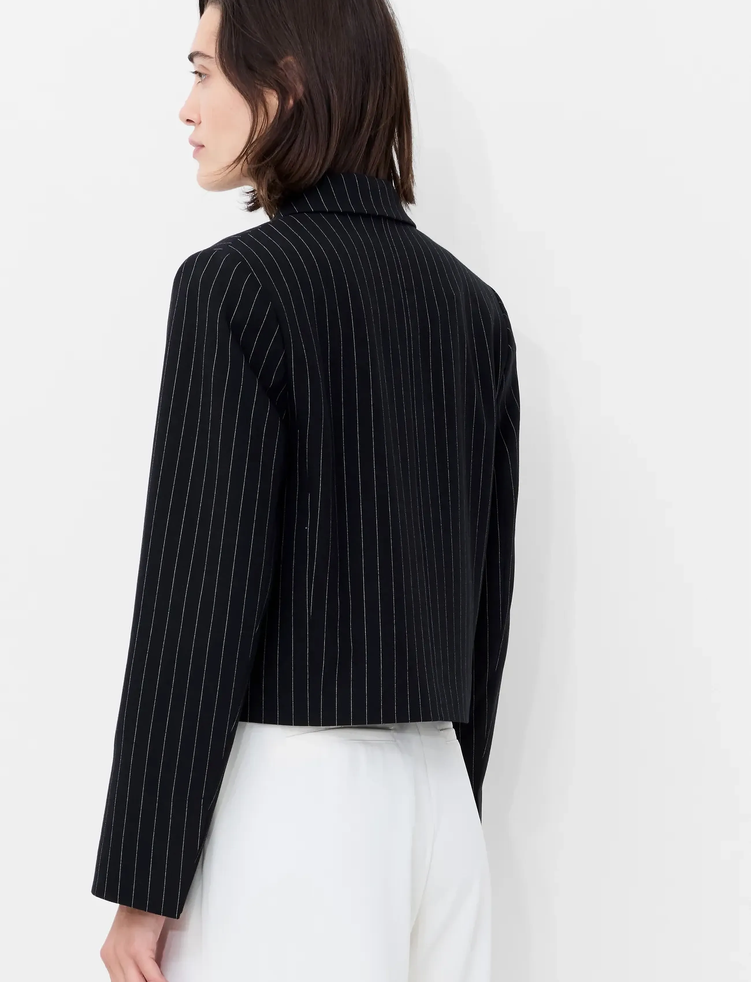 French Connection - MORGAN TAILORED CROPPED BLAZER - cropped blazers - black winter white - 3