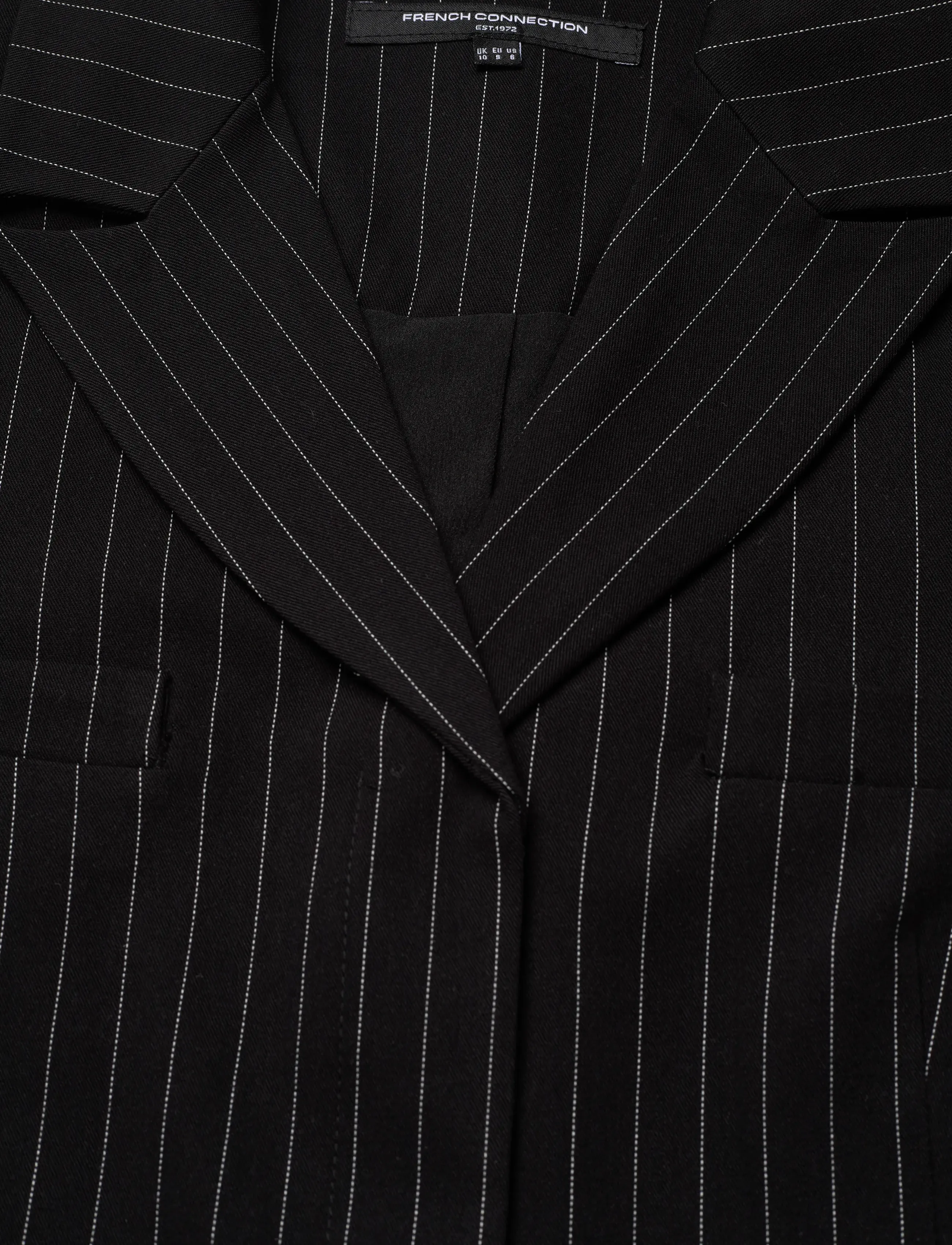 French Connection - MORGAN TAILORED CROPPED BLAZER - festmode zu outlet-preisen - black winter white - 4