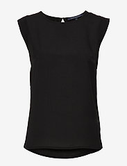 French Connection - POLLY PLAINS CAPPEDTEE - t-shirt & tops - black - 0