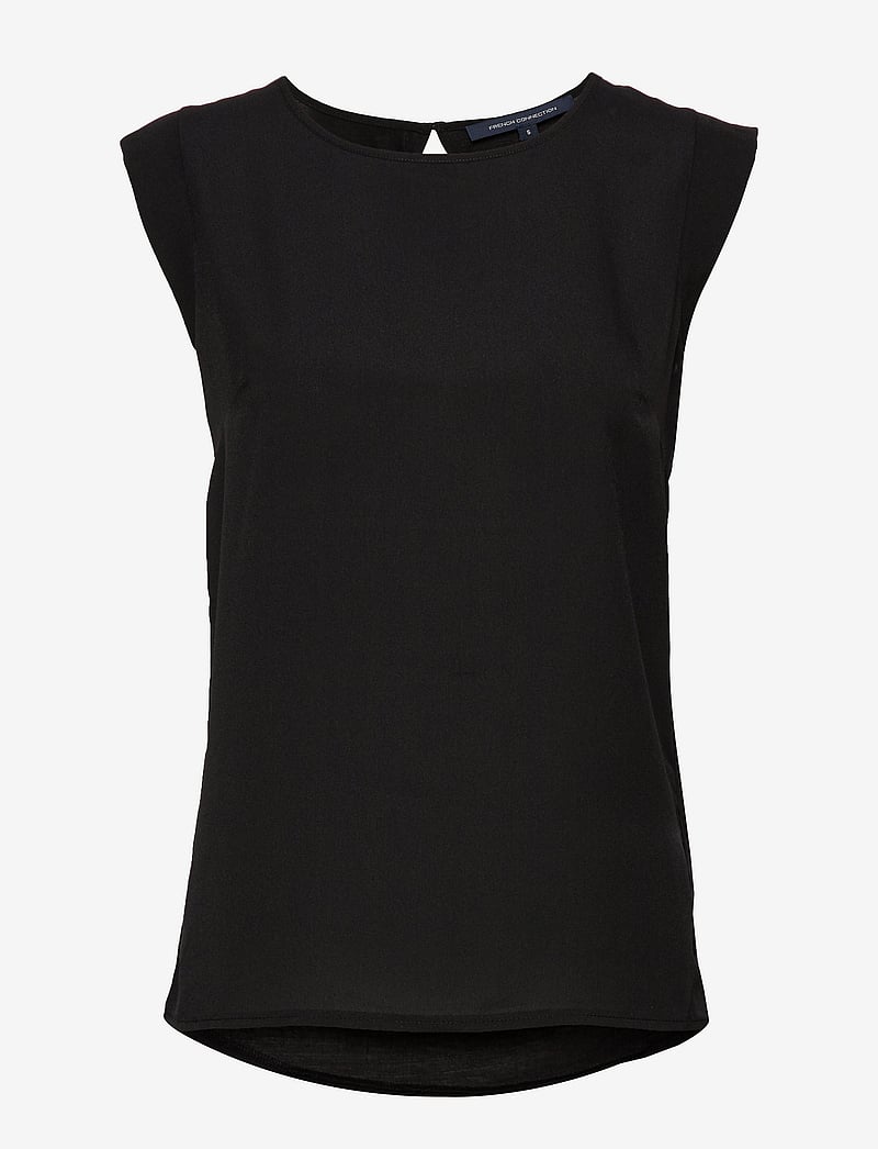 French Connection - POLLY PLAINS CAPPEDTEE - sleeveless tops - black - 1