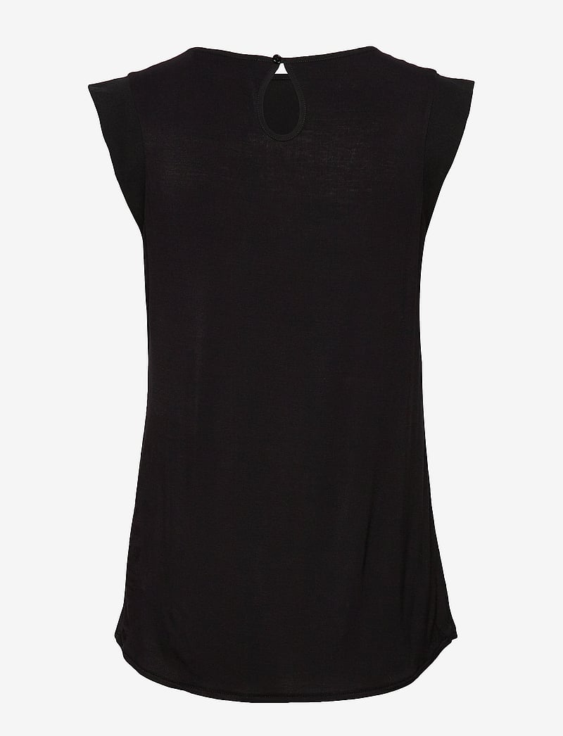 French Connection - POLLY PLAINS CAPPEDTEE - sleeveless tops - black - 2