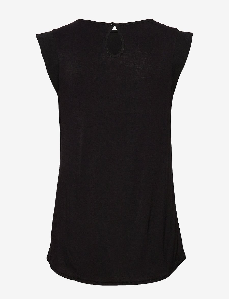 French Connection - POLLY PLAINS CAPPEDTEE - Ärmellose tops - black - 2