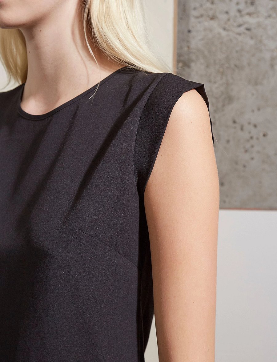 French Connection - POLLY PLAINS CAPPEDTEE - Ärmellose tops - black - 3