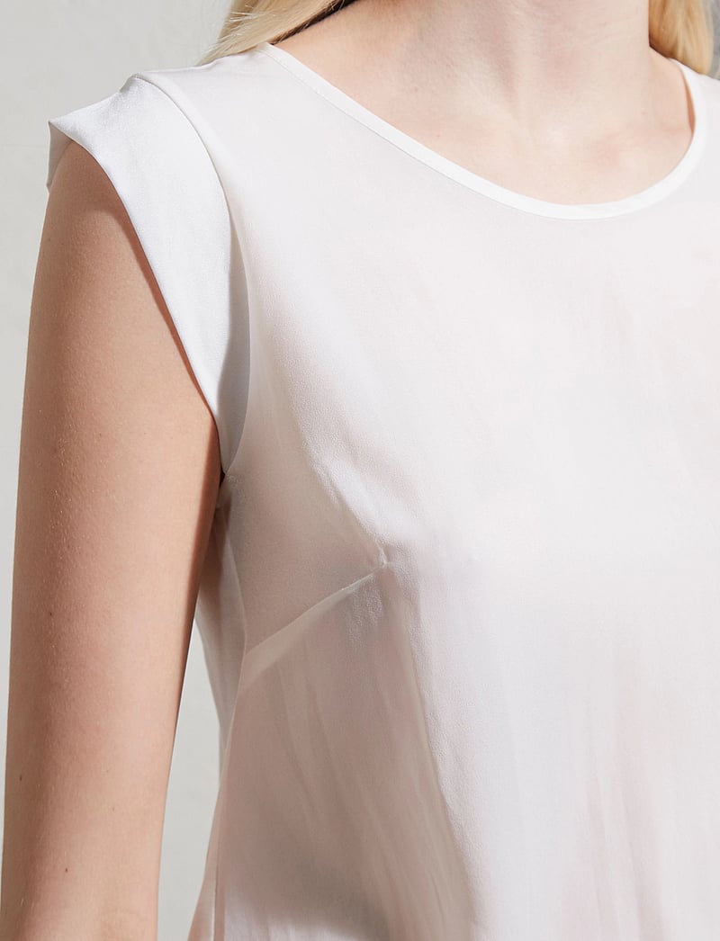 French Connection - POLLY PLAINS CAPPEDTEE - linnen - daisy white - 0