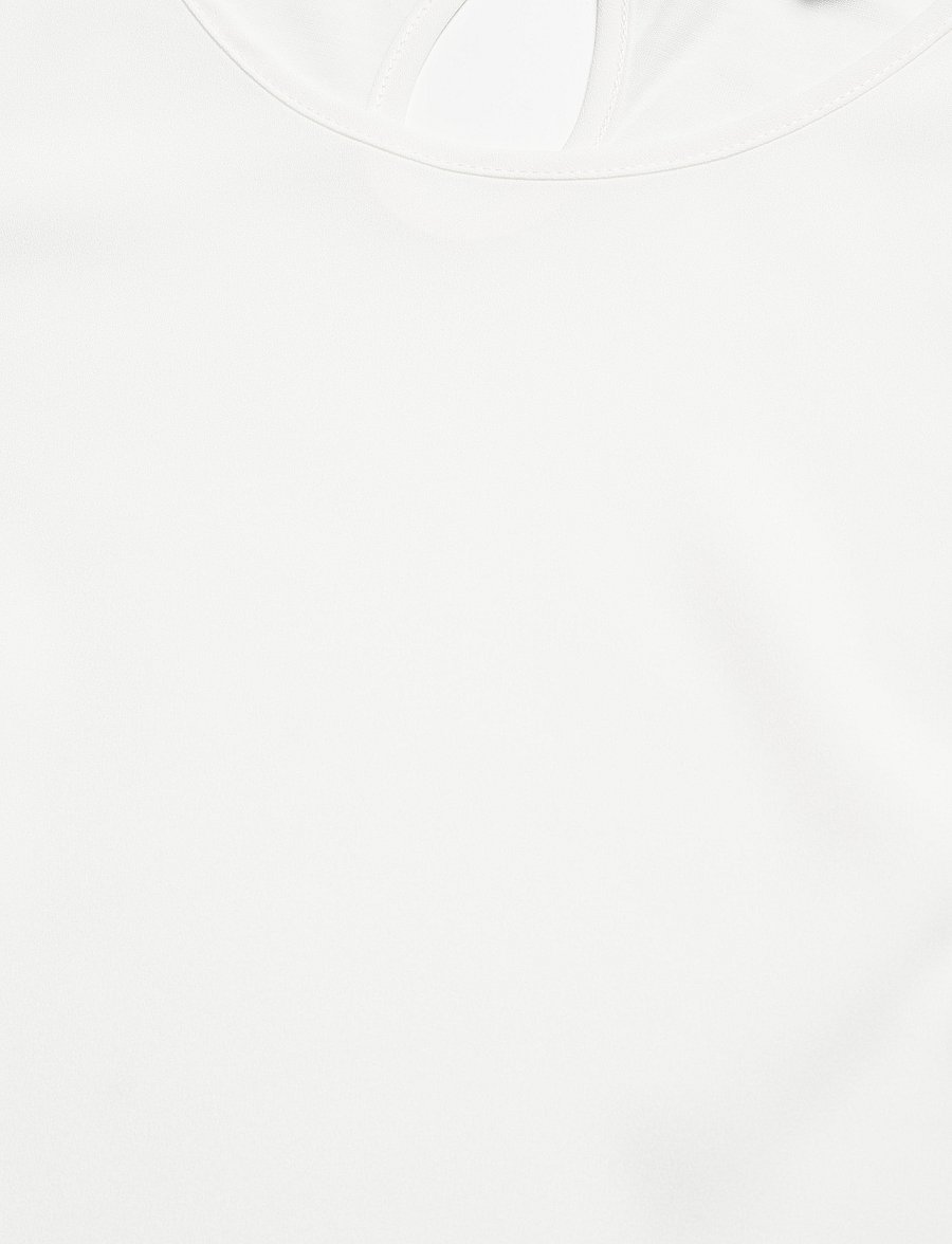 French Connection - POLLY PLAINS CAPPEDTEE - linnen - daisy white - 4