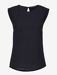 French Connection - POLLY PLAINS CAPPEDTEE - lowest prices - utility blue - 0