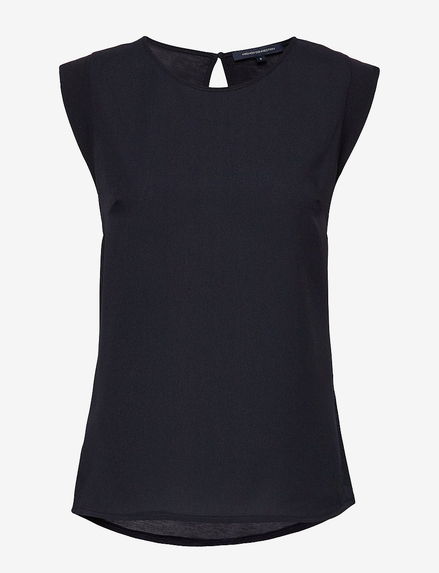 French Connection - POLLY PLAINS CAPPEDTEE - varrukateta topid - utility blue - 1