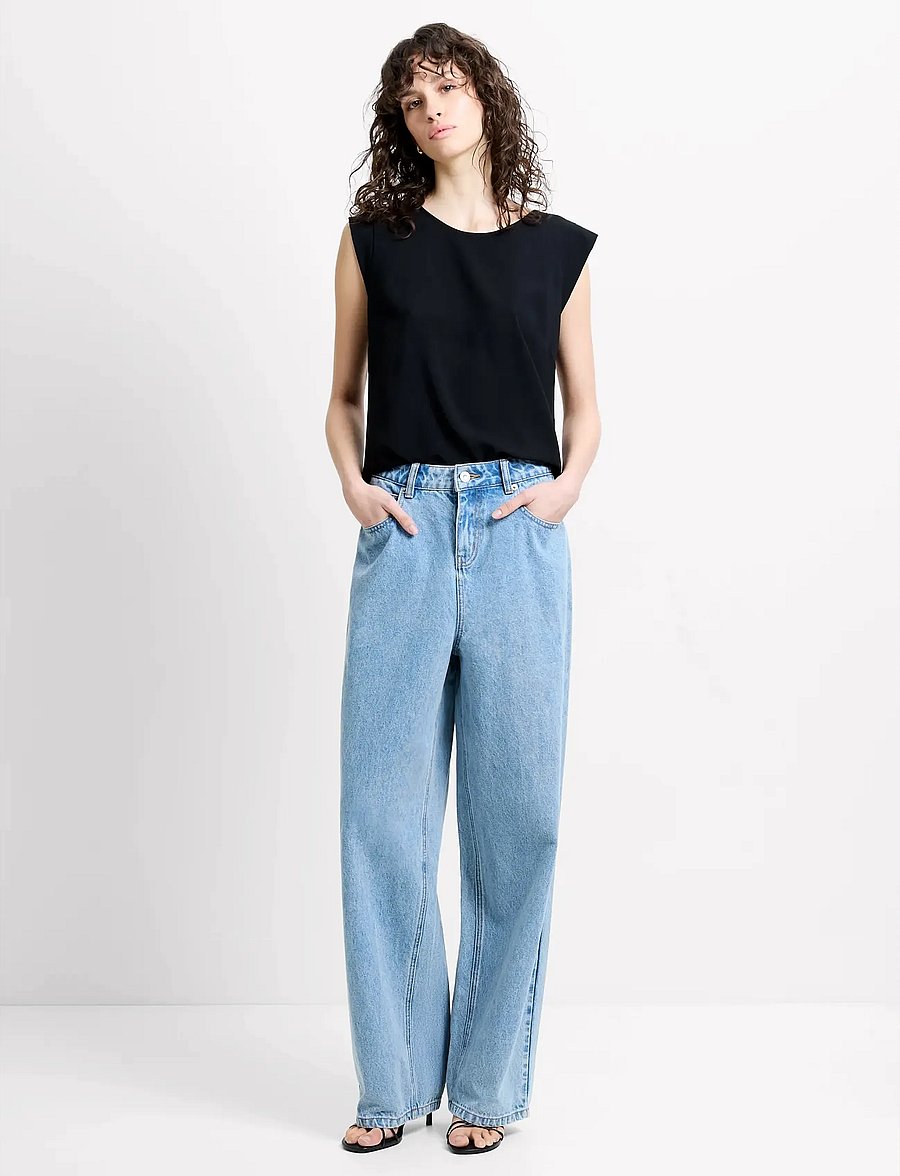 French Connection - POLLY PLAINS CAPPEDTEE - varrukateta topid - utility blue - 4