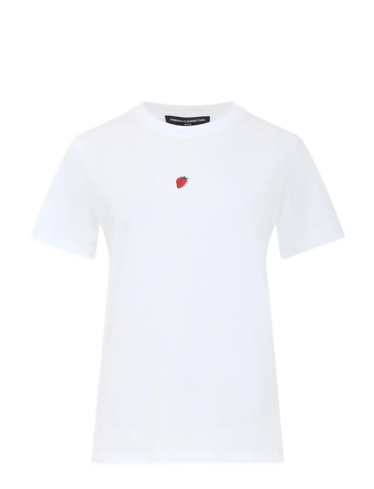French Connection COTTON GRAPHIC COCKTAIL TEE - French Connection - LINEN WHITE / white