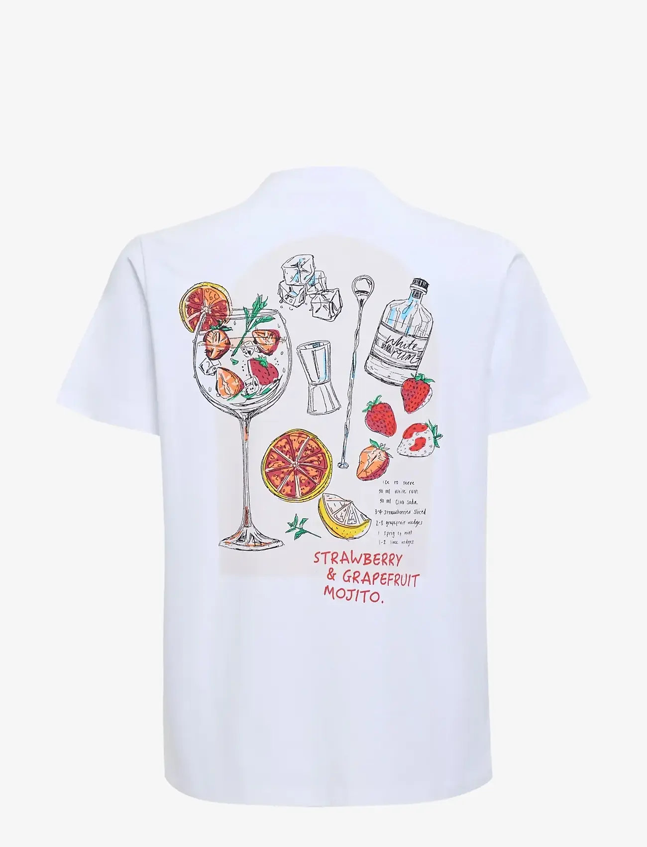 French Connection - COTTON GRAPHIC COCKTAIL TEE - t-shirts - linen white - 2
