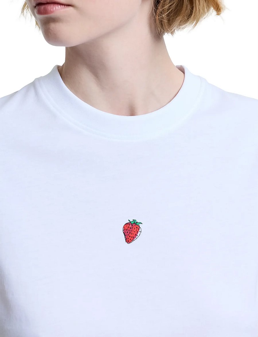 French Connection - COTTON GRAPHIC COCKTAIL TEE - t-shirts - linen white - 4
