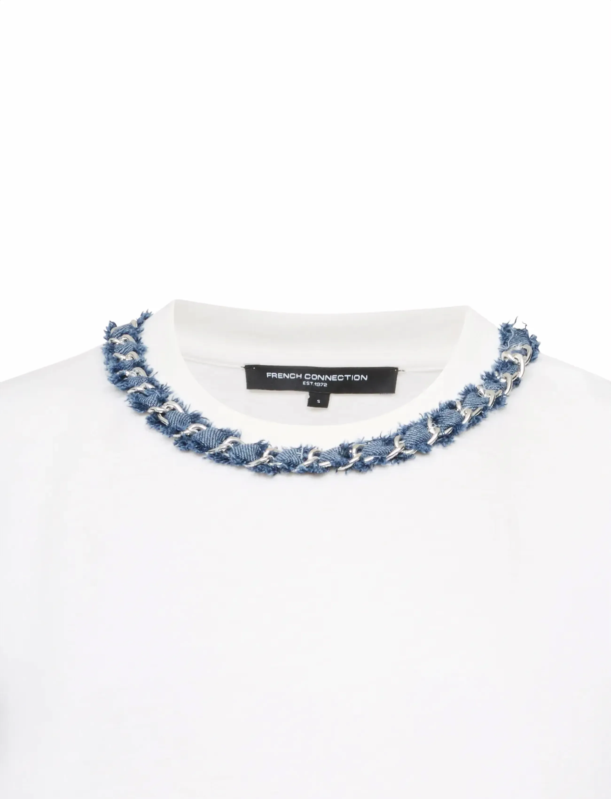 French Connection - ALIYANA JERSEY SS TEE - t-shirts - linen white - 5