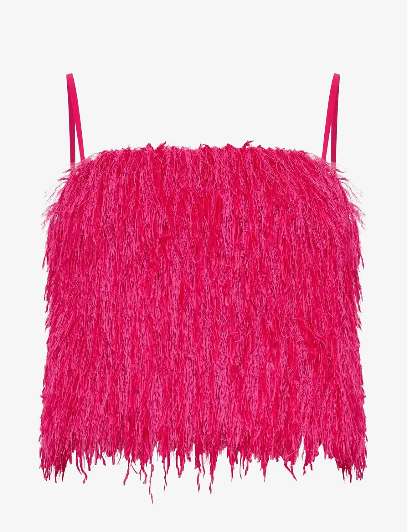 French Connection - SONIA TEXTURED STRAPPY TOP - crop topit - peony pink - 1