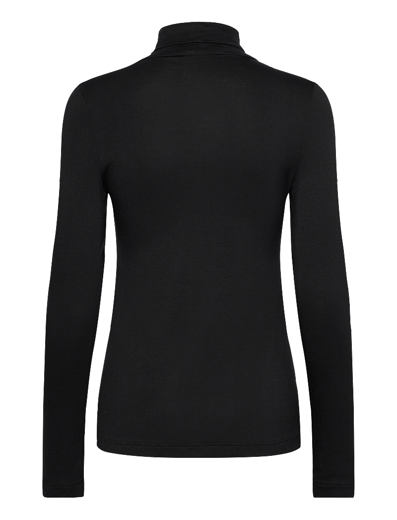 French Connection - VENITIA JERSEY SPLIT CUFF TOP - pikkade varrukatega alussärgid - black - 2