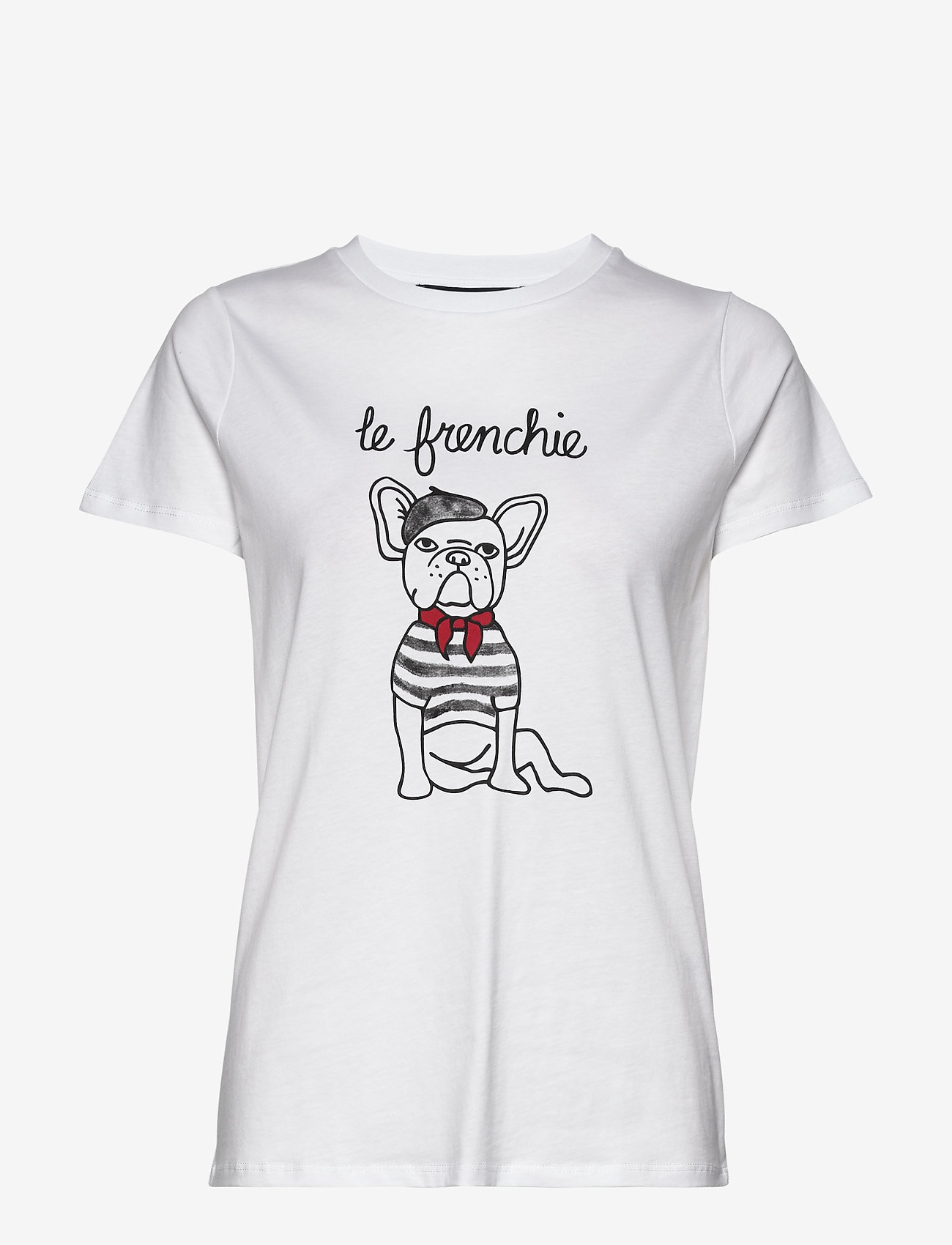 French Connection - LE FRENCHIE SHORT SLEEVE TEE - white - 0